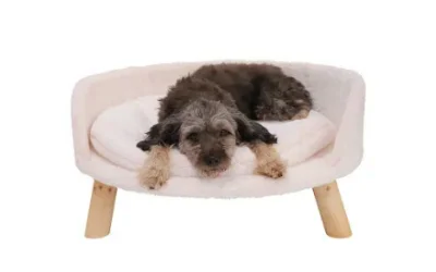 Sofá cama de madera para perros